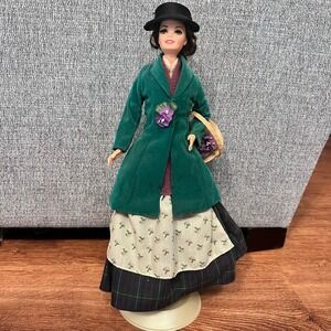 Barbie Eliza Doolittle My Fair Lady Doll 1995 Flower Girl Green Coat Skirt 15497